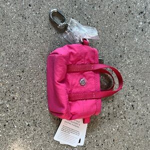 Lululemon Vibrant Pink Mini Bag with Keychain